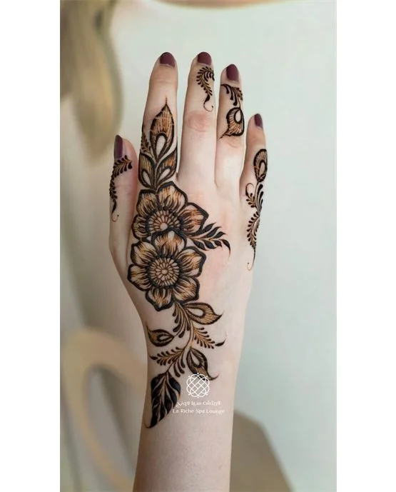 Bloom Inspired Chic Back Hand Mehndi Design Bloom Inspired Chic Back Hand Mehndi Design